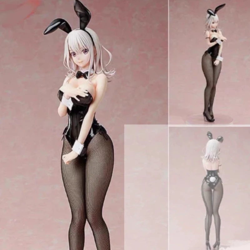 

Kuroiwa Medaka Bunny Girl Pvc Figure 1/4 Scale Desktop Decoration Kawaii Anime Gift Collectible Statue