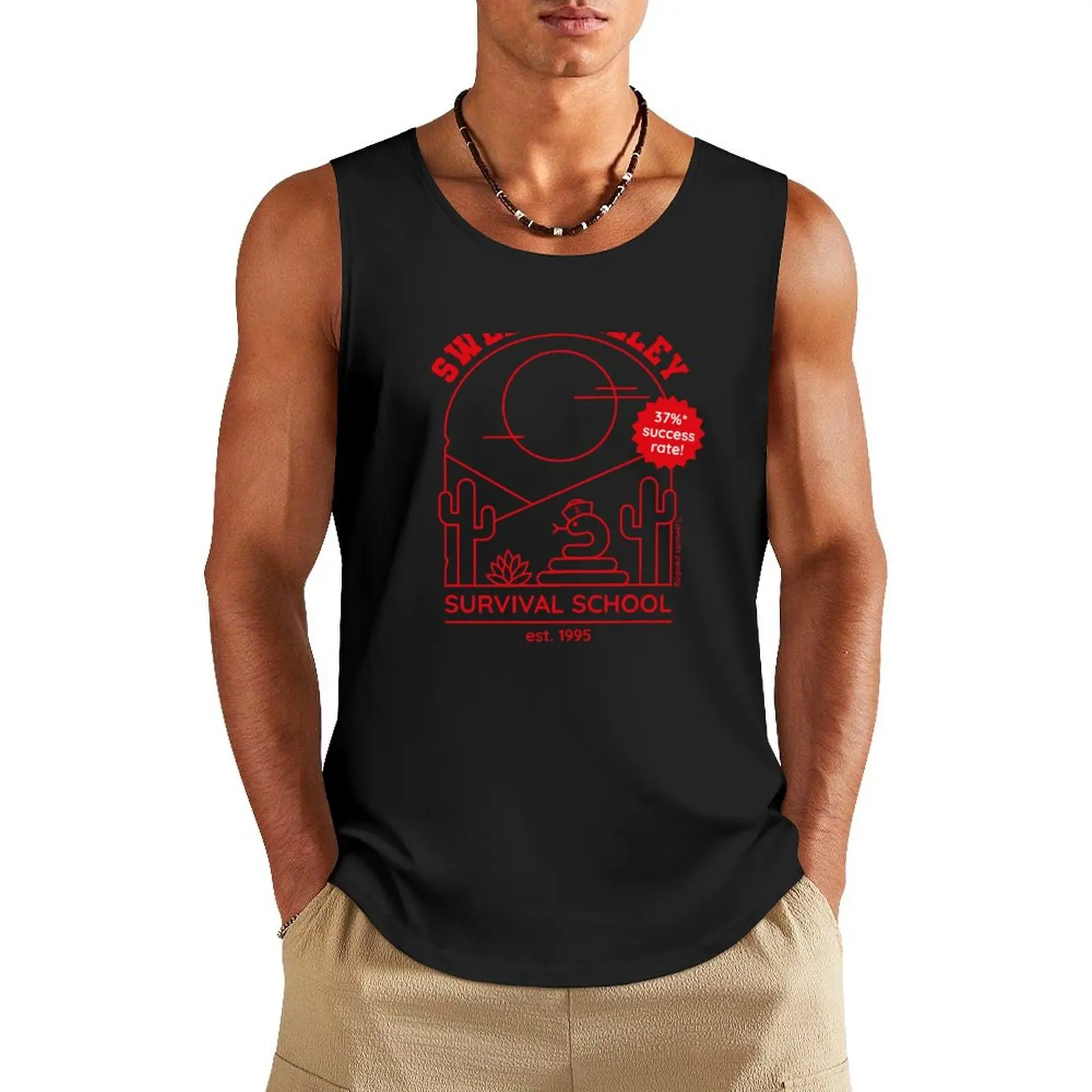 

Sweet Valley Survival School - The Snakey Edit Tank Top gym shirt men summer clothes men clothes