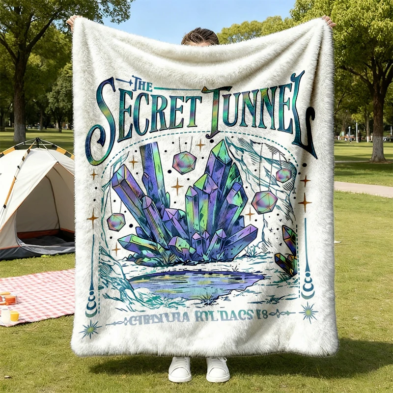 DnD 5E The Secret Tunnel Romance Flannel Blanket, A Romantic Fantasy Valentine's Gift