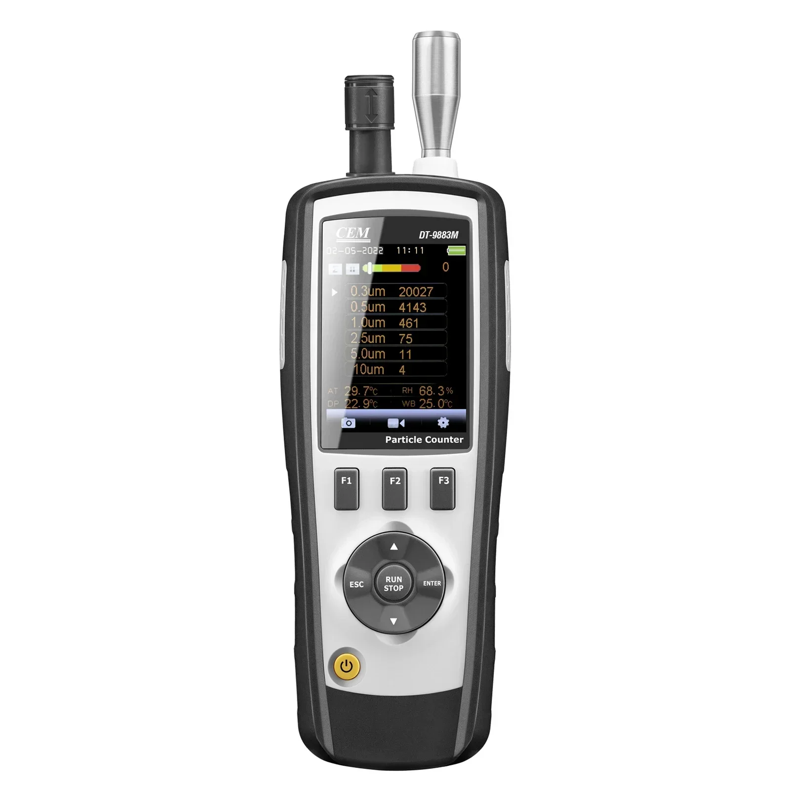 CEM DT-9883M  8in 1PM2.5/10 HCHO CO2 TVOC Particle Counter  (0.3,0.5,1.0,2.5,5.0,10um  Mass Concentration Channel