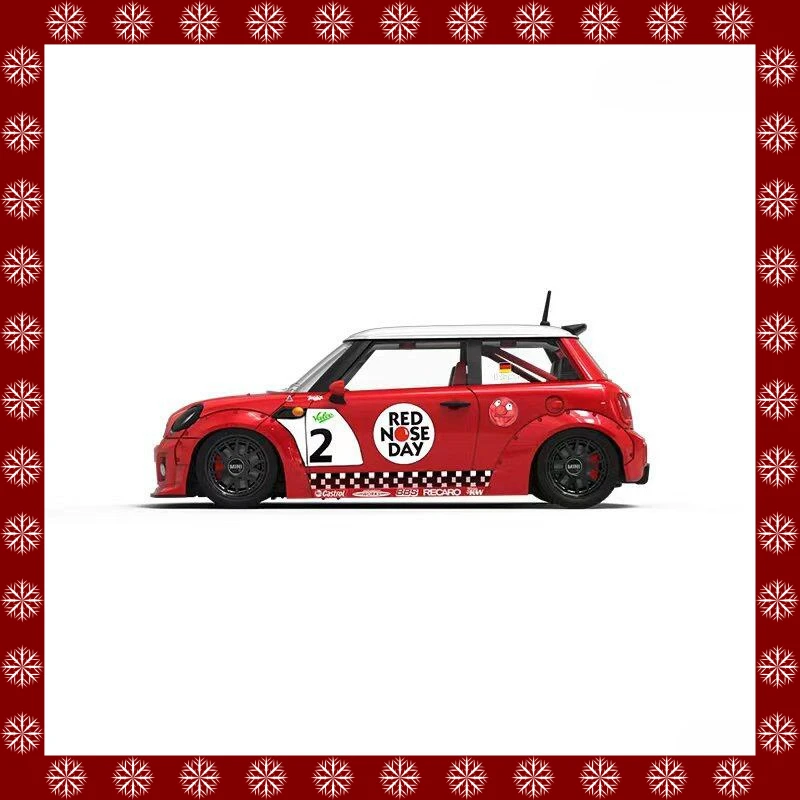 

Коллекционная модель автомобиля BriscaleMicro Up BSC 1:64 LBWK Mini RedRose Ordinary Limited 499, литая под давлением, из сплава