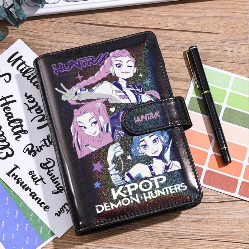 KPop Demon Hunters Derpy Rumi Mira Anime périphérique dessin animé mignon cahier personnalité créative Laser journal de vie pour garçon et fille