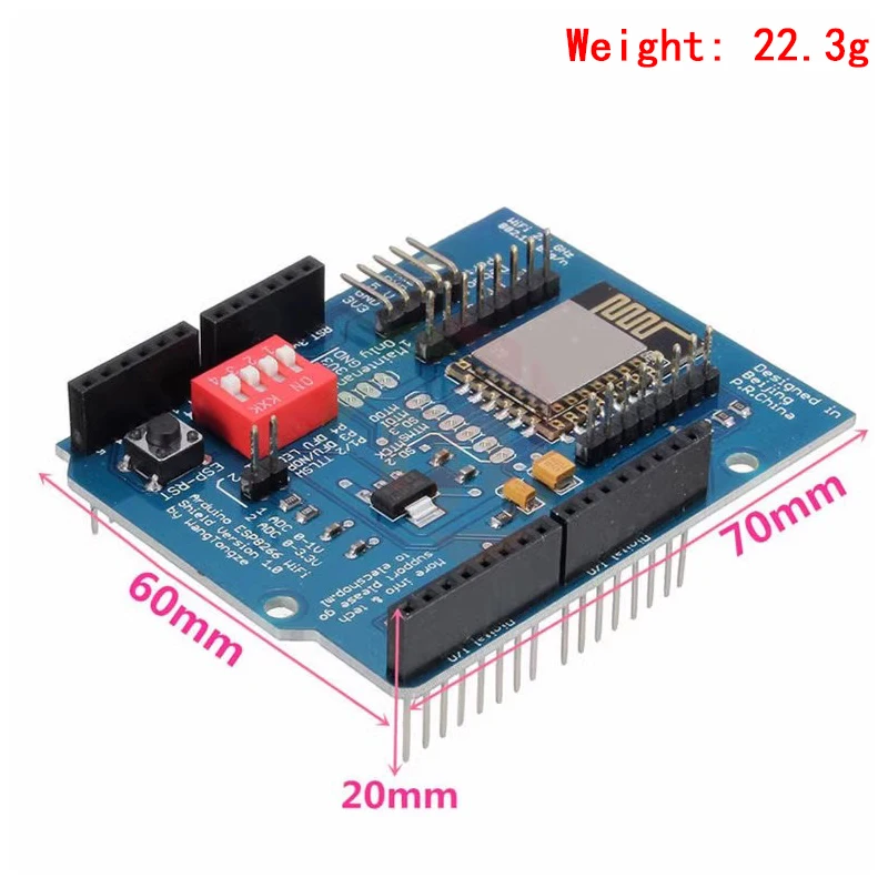 ESP8266 ESP-12E UART WIFI Wireless Shield Development Board For Arduino UNO R3 Circuits Boards Modules ONE