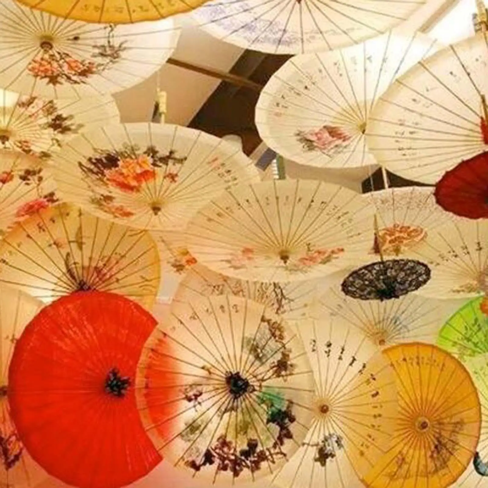 Chinese Oiled Paper Umbrella Women for Village Scenery Photography