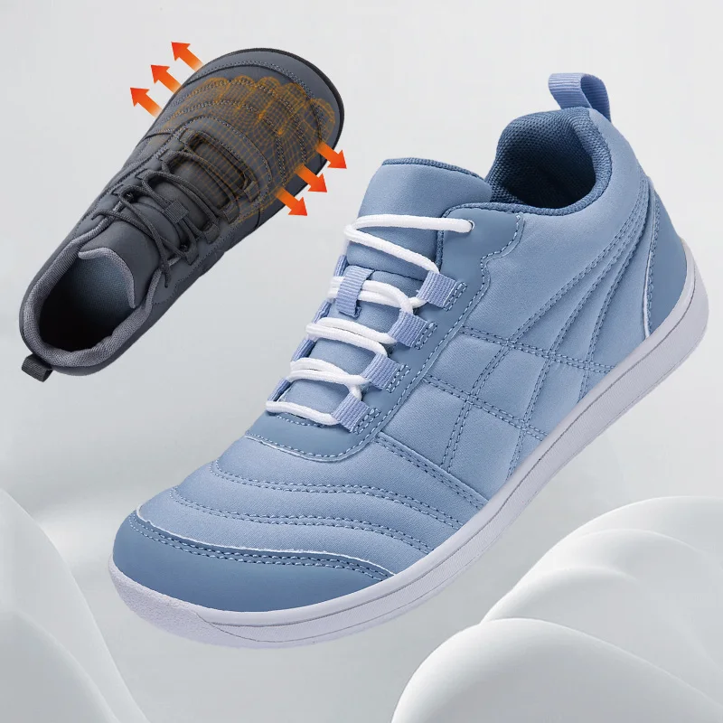 New Unisex Wider Shoes Breathable Mesh Men Barefoot Wide-toed Shoes Brand Flats Soft Zero Drop Sole Wider Toe Sneakes Large Size