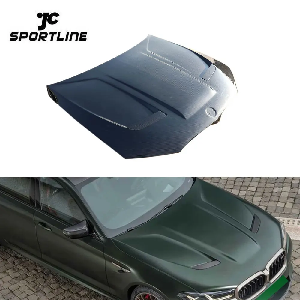 

5Series F90 Prepreg Dry Carbon Fiber Car Engine Hood Bonnet for BMW F90 M5 Sedan 4-Door