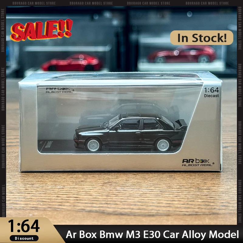 Новинка в наличии Ar Box 1:64 Bmw M3 E30, модель автомобиля из сплава, миниатюрные литые под давлением украшения Bmw, игрушки на заказ, подарок для детей