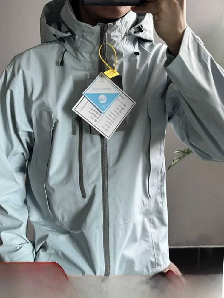 

Outdoor King! High Quality! Fully Taped Windproof Waterproof Autumn Men's Casual Hooded Jacket Raincoat Fashion Urban Style