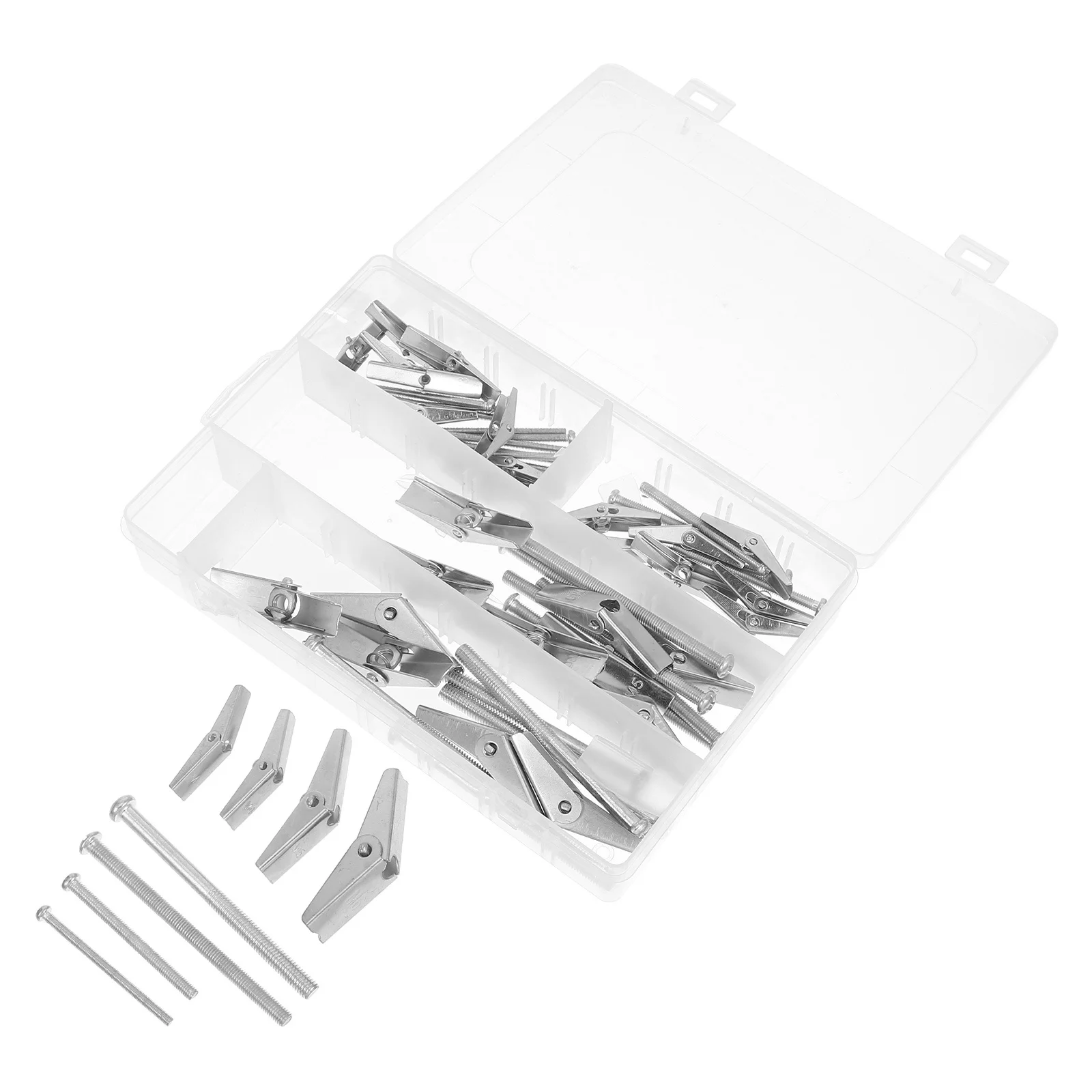 

32pcs Umbrella Iron Toggle Bolts Heavy Duty Drywall Anchors For Hanging Mirrors Furniture Fasteners Hardware Kit Metal Anchors