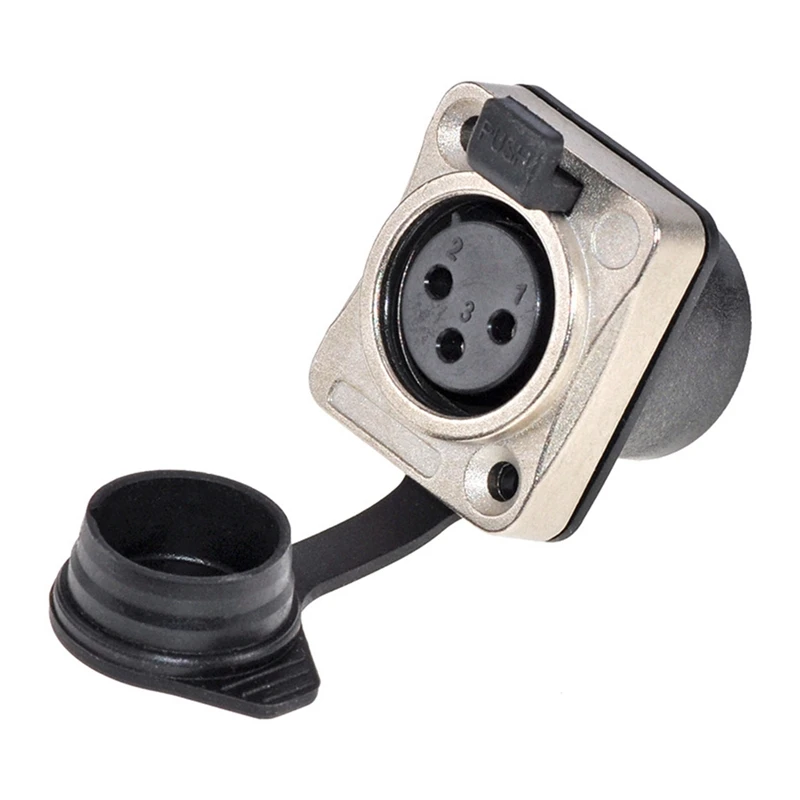 3 เสาผู้ถือ 3 เสากันน้ําชายและหญิงไมโครโฟนปลั๊กเสียง Xlr Balanced เกลียว XLR Head Holder, ทนทาน A