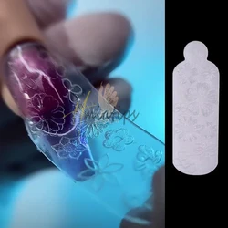 12pc Rose/Flower/Animal Texture 3D Silicone Mold Nail Art Snowflakes DIY Design Silicone Nail Art Nails Mold