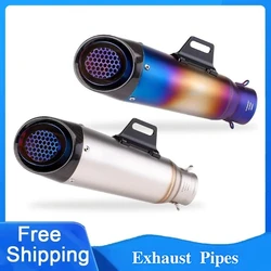 51mm Universal Motorcycle Exhaust Muffler Pipe DB Killer GP-Project For Yamaha R6 R15 R1 R3 MT07 Tmax155 XMAX GSX250 Pcx125
