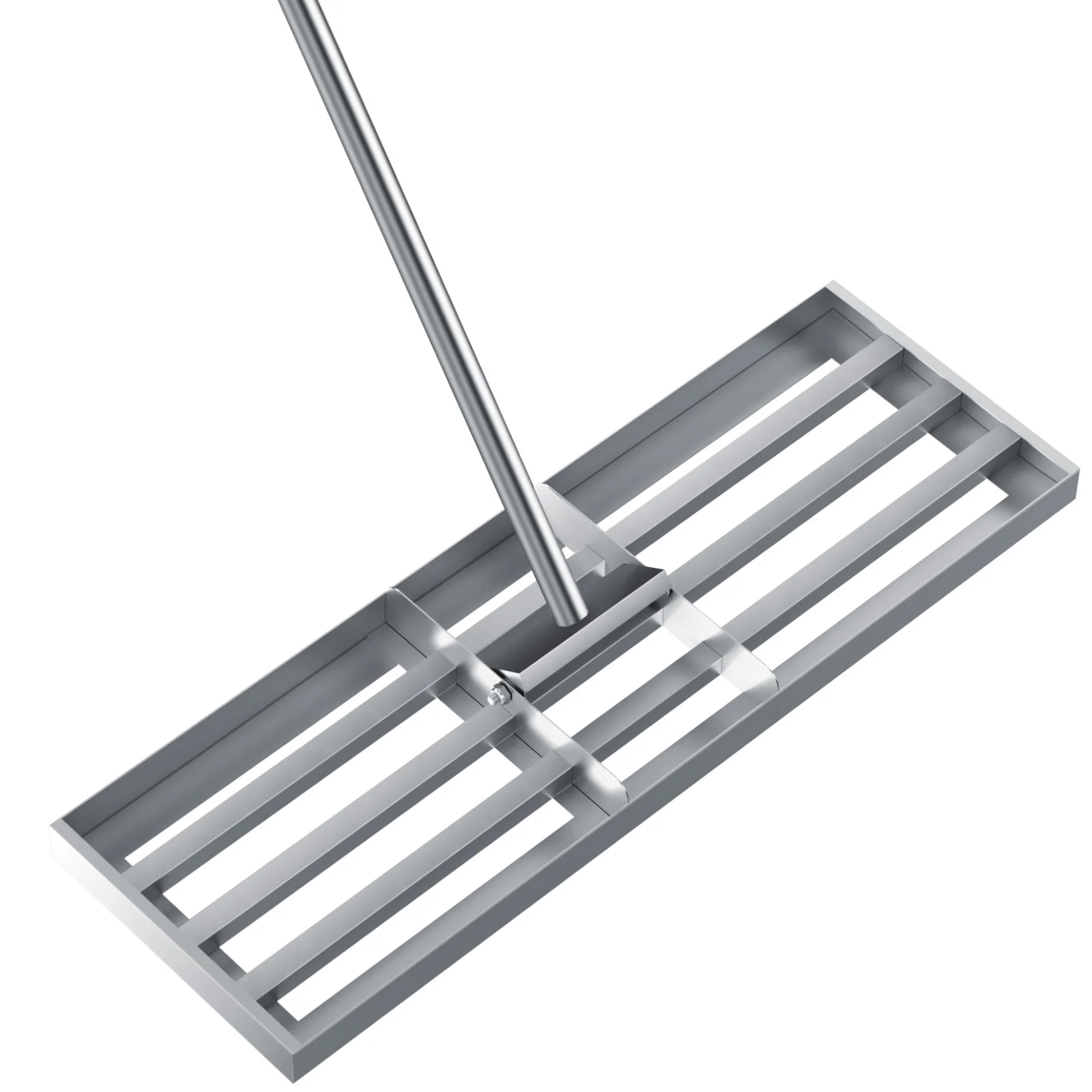 Râteau de Nivellement de Pelouse Professionnel, Découpé au Laser, Barre Métallique, Outil Jardinage Précis