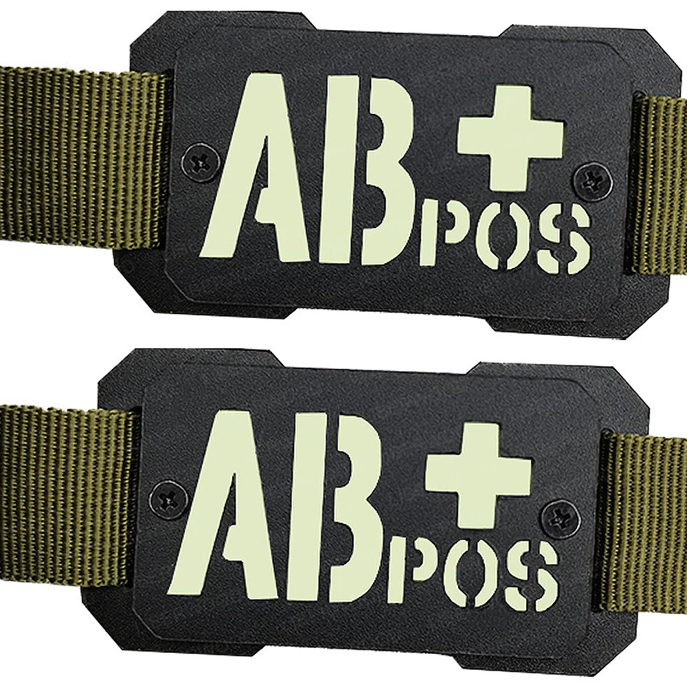 Molle EDC Identify Safety Outdoor Mark Strip Patch Umbrella Blood Type Nuclear Radiation Cat Eyes Tactical Equipment Accessorry