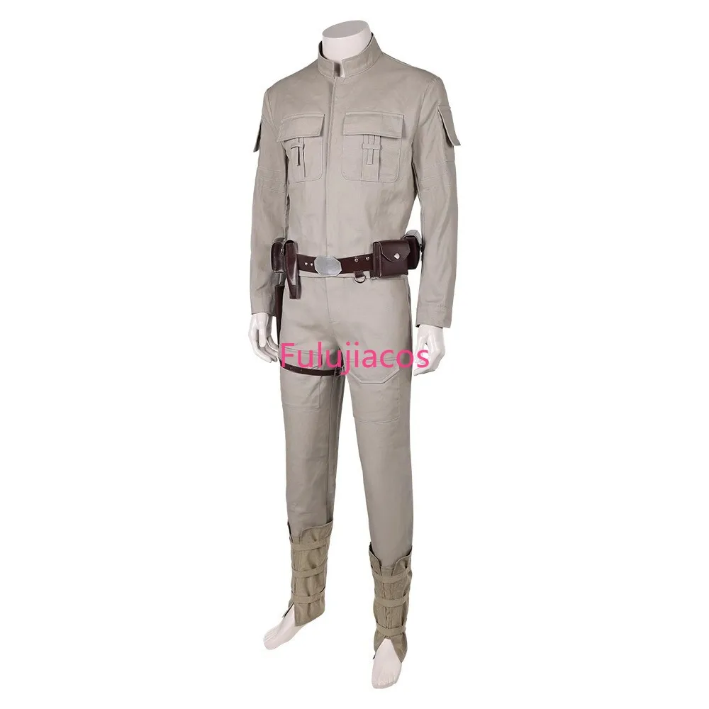 

Fulujiacos Luke Skywalker Cosplay Role Play Khaki Uniform Movie Space Battle 5 Costume