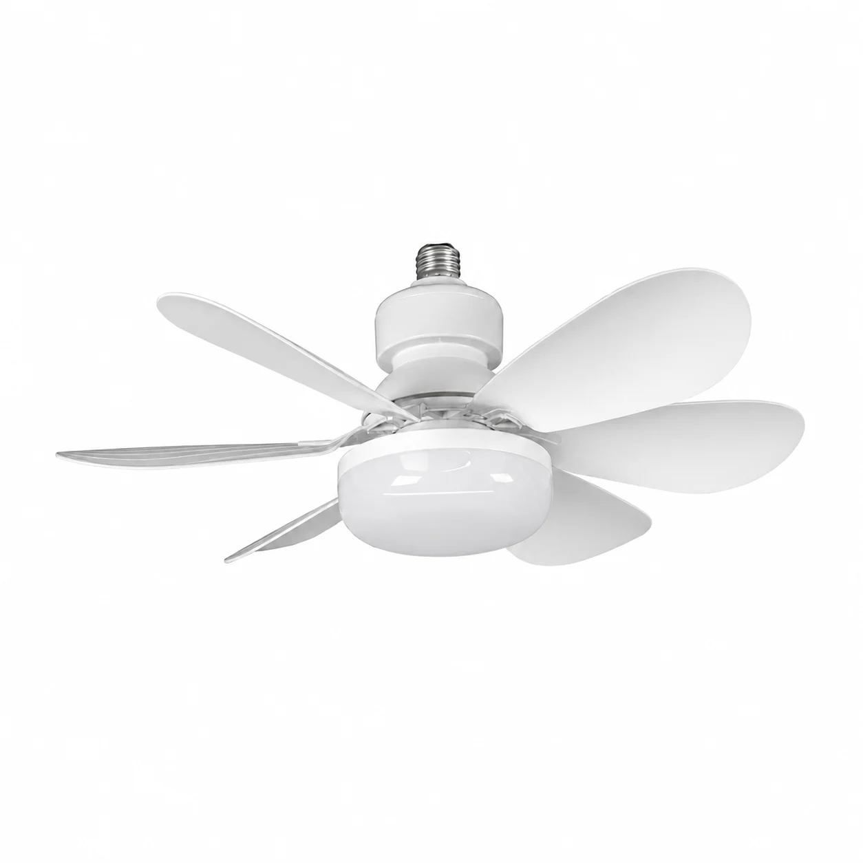 E27 LED Ceiling Fan Light with Remote 3 Color Dimmable Fan Lamp Rotatable Converter Base for Bedroom Living Room Kitchen image 3
