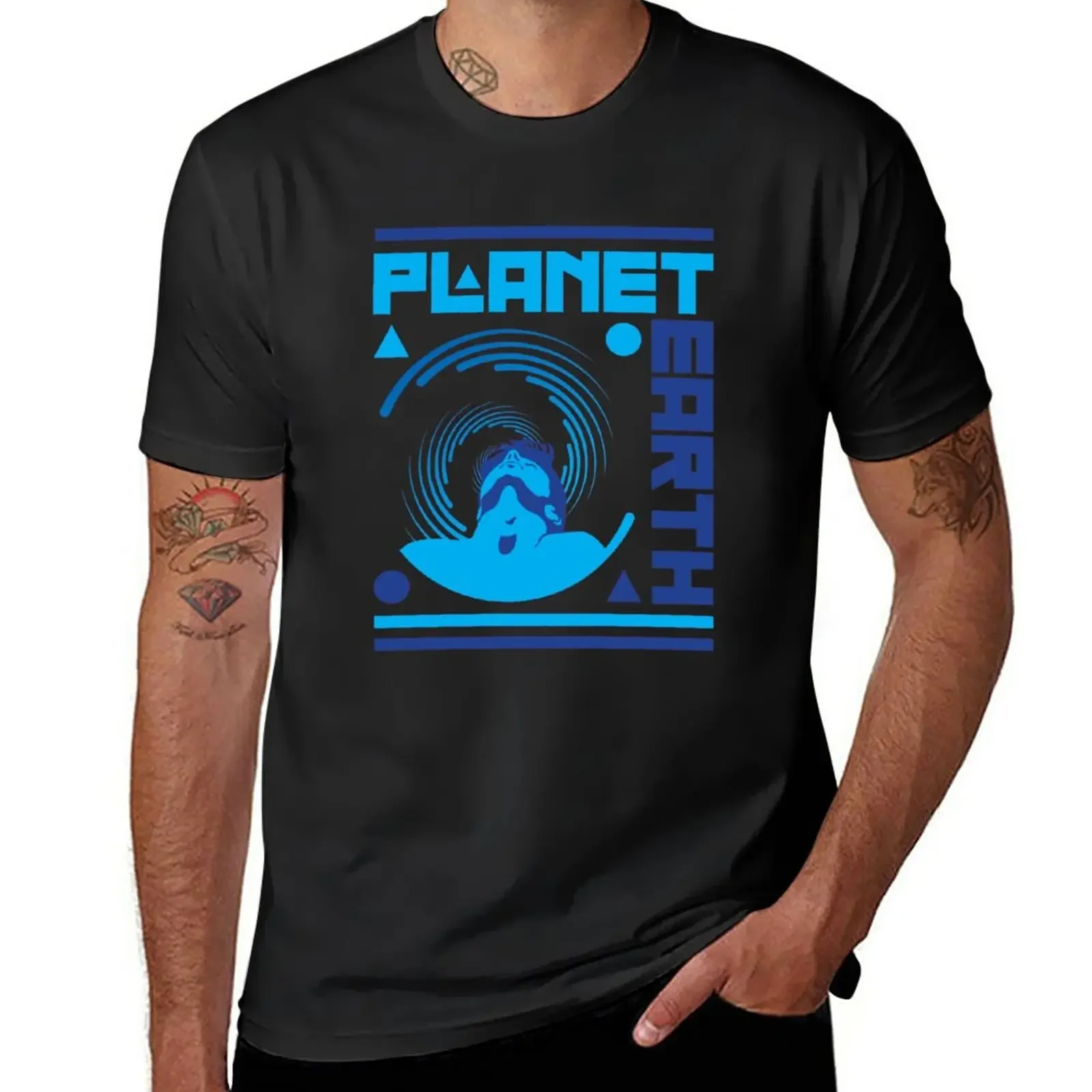 

New Planet Earth T-Shirt vintage clothes tees slim fit t shirts for men