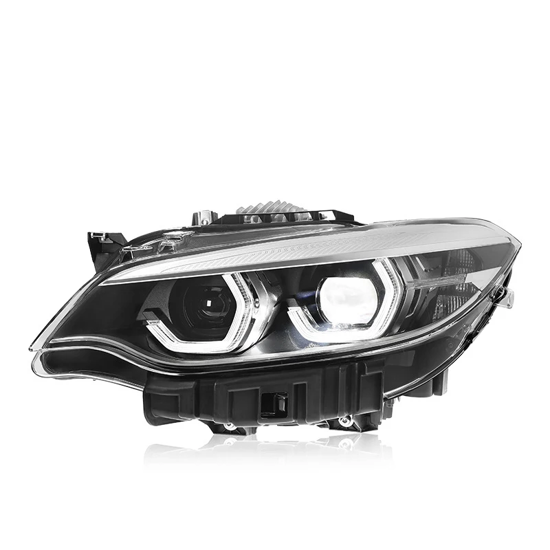 LED Head Lamp Assembly For BMW 2 Series F22 14-21 Dual Color Daytime Running Light Streamer Turn Signal Indicator Car Headlight