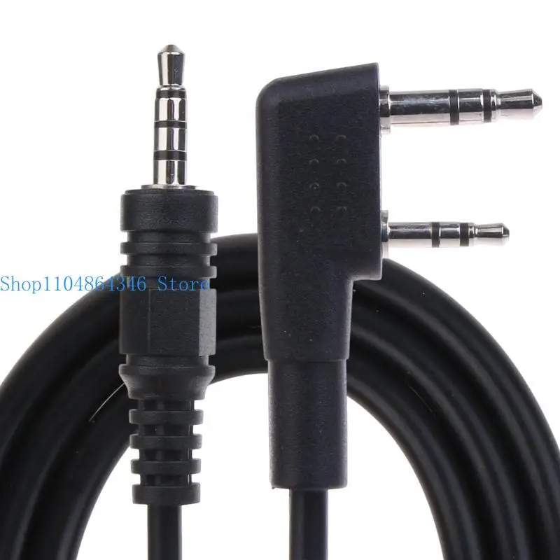 

5asd K-Type Headset Connector Plug to 3.5mm Speaker Cable Cord for TK-240 Radio
