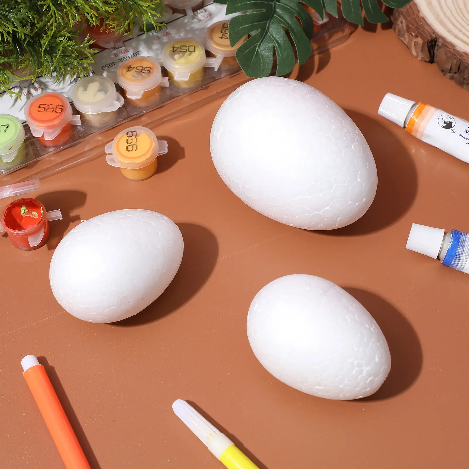 

40 шт. пенопластовых яиц, пустые заготовки для поделок, легкие, для декораций на Пасху, Хэллоуин, Рождество, художественных проектов