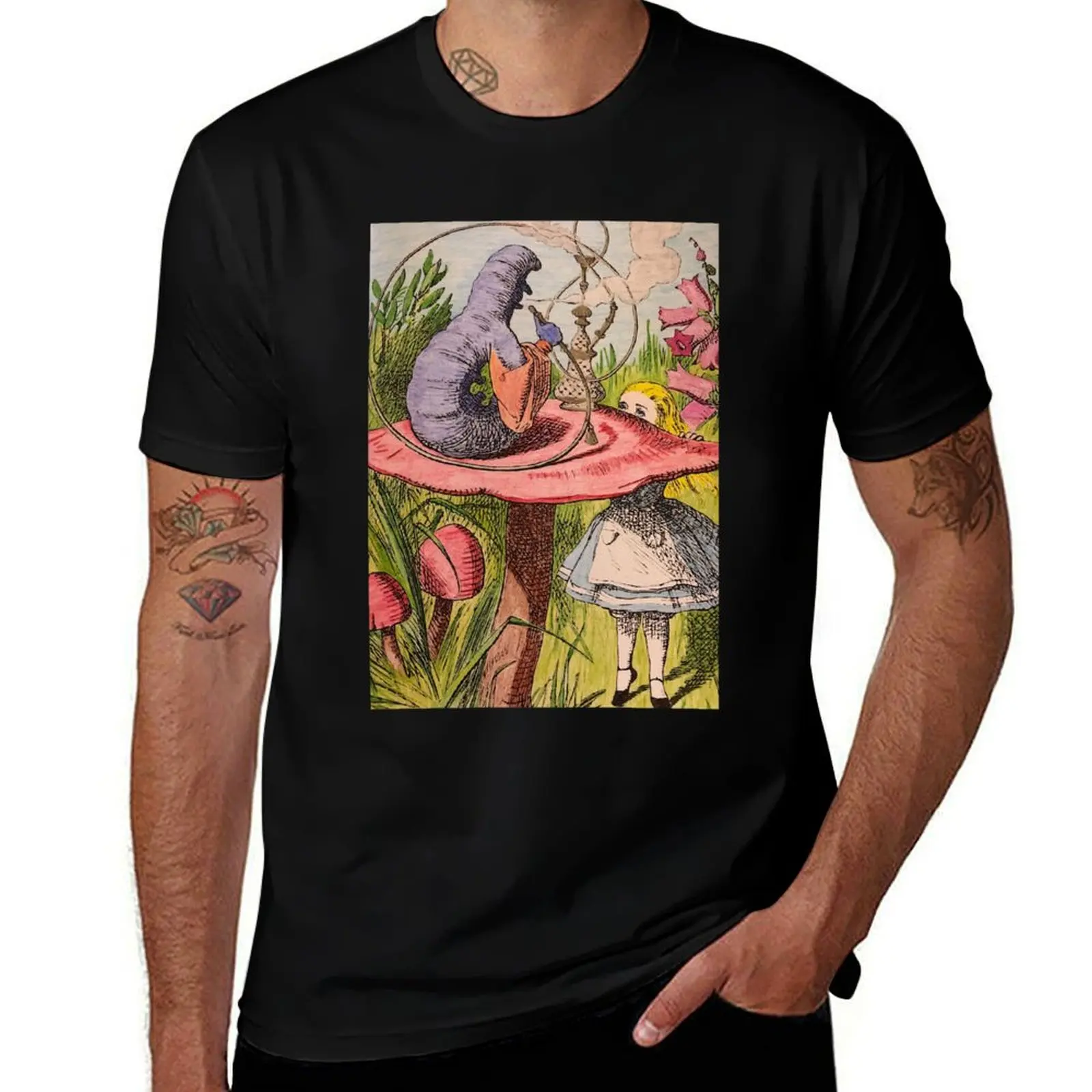 Camiseta personalizada de Alice y Absolem del País de las Maravillas