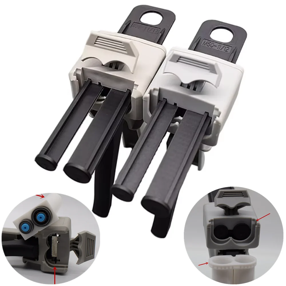 

50ml 1:2 AB Glues Manual Dispenser Glue Guns Caulking Gun Hand Tool AB Epoxy Glue Gun Applicator Glue Adhensives Dispensing Guns