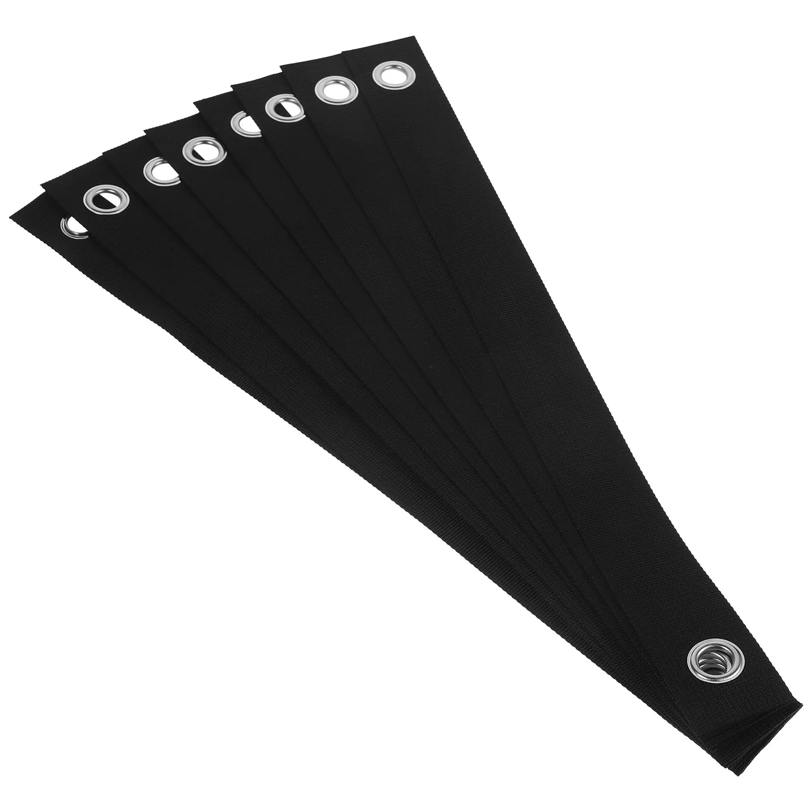 

8 Pcs 16 Inch Black Tree Straps Grommets Yard Staking Plant Support Fixing Nylon Saplings Shrubs Large Trees Snow Wind DAMAGE