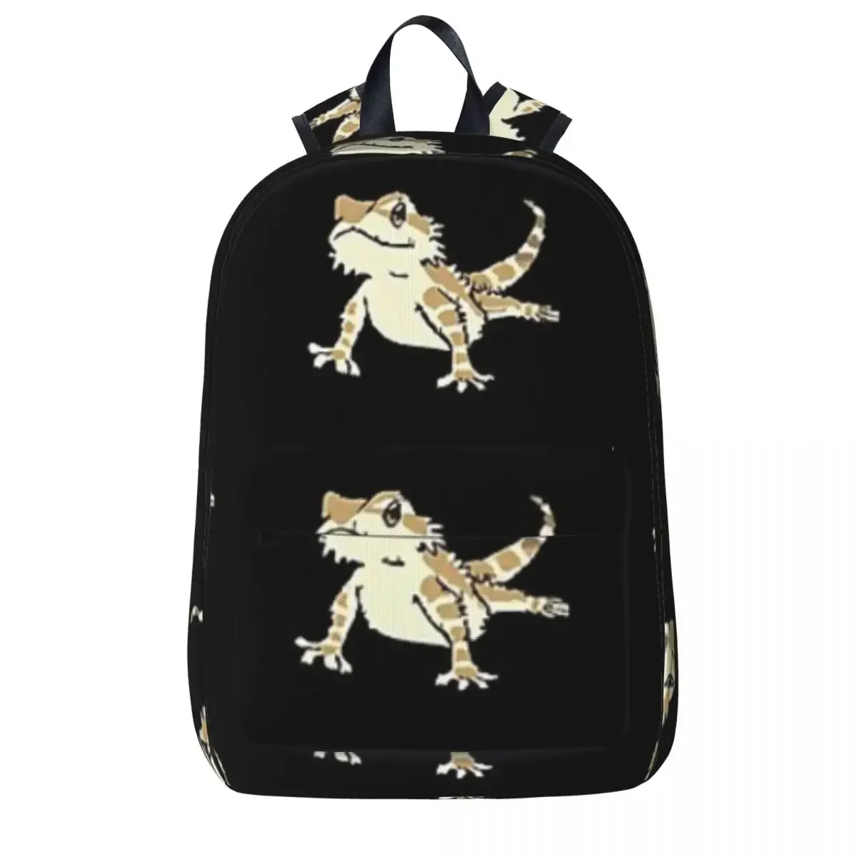 Mochila escolar con dragón barbudo para niños y niñas, bolso de hombro, portabilidad, viaje