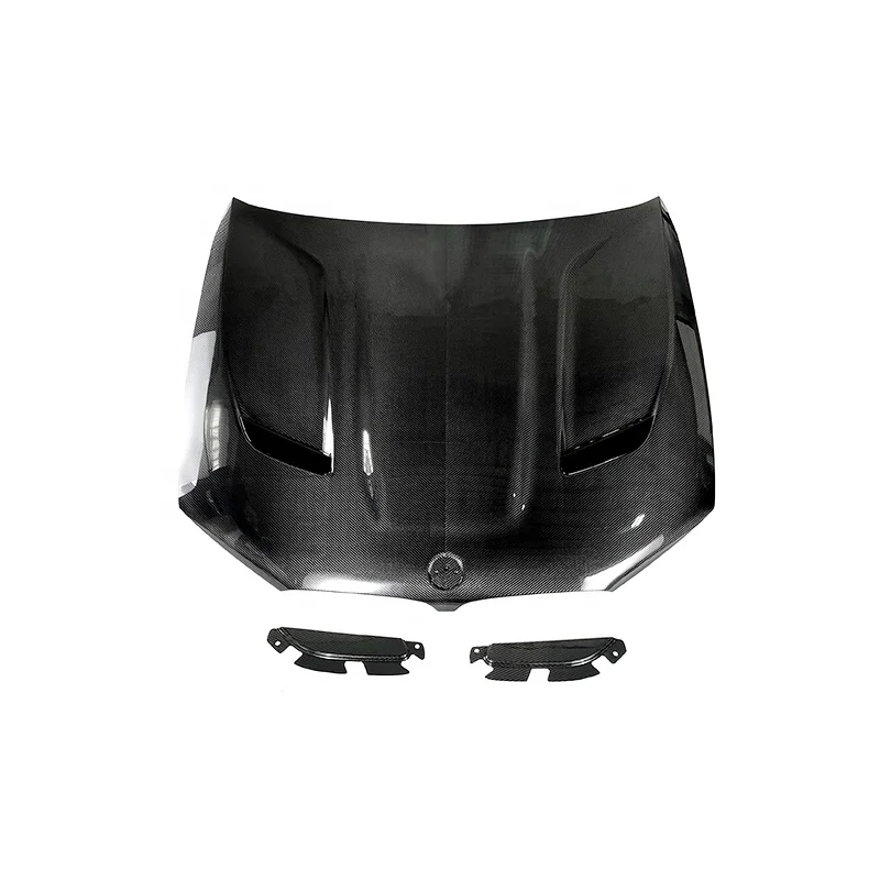 

STLFDry Carbon Fiber 5S 5 Series G30 F90 M5 CS-style Hood for 2021y~ Bonnet Engine Cover Auto Parts Car Accessories