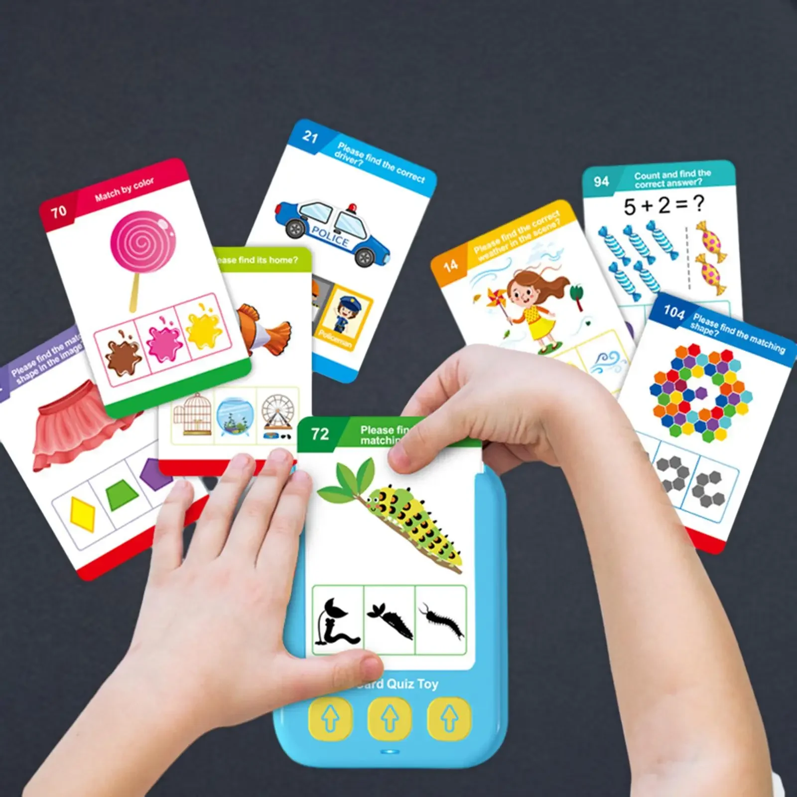 NEW Talking Flash Cards Kids Toy Sensory Toy Easy Carrying Classroom Early Learning Toys for Girls Boys Child Toddlers Age 3-6