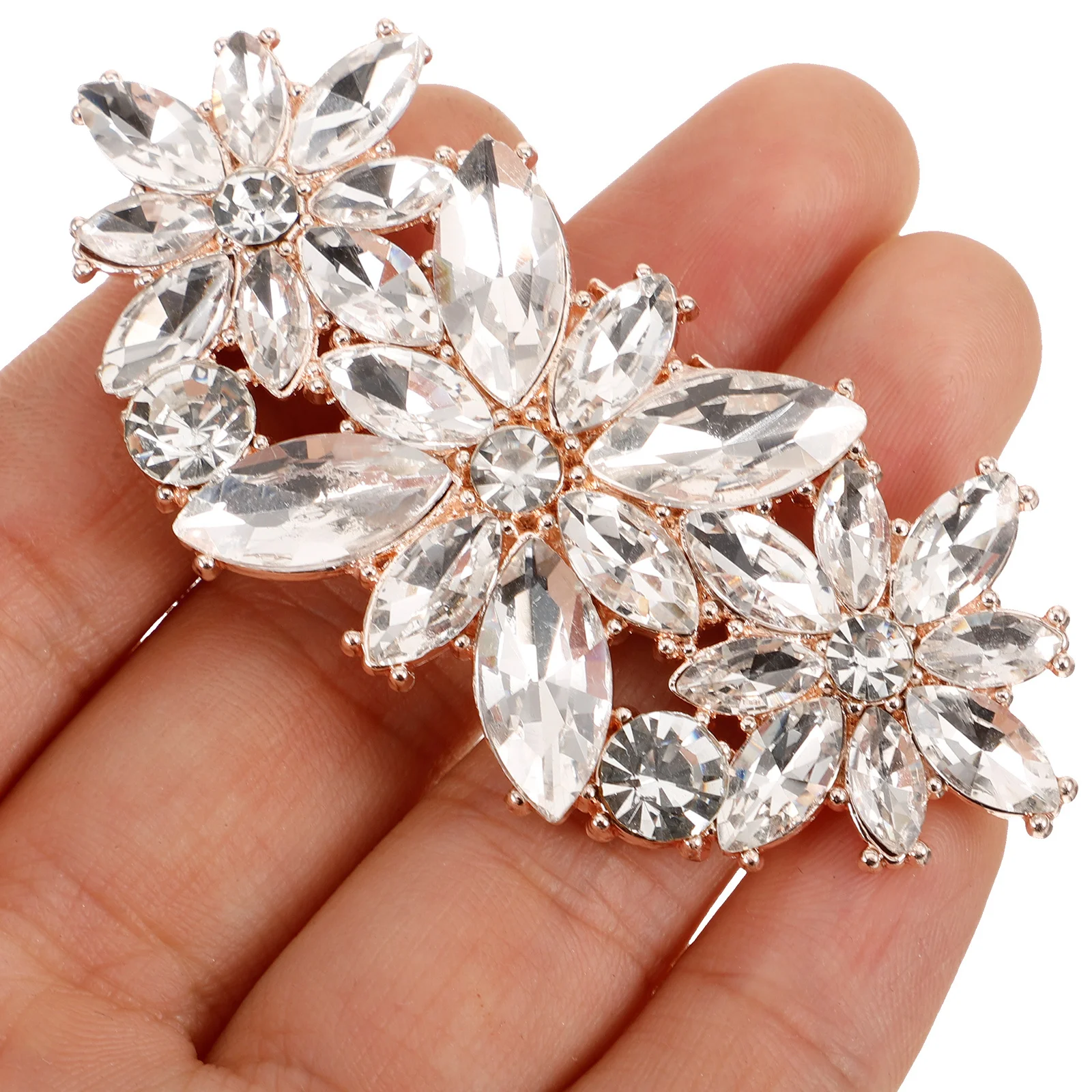 

1Pair Rhinestone Shoe Jewelry Clips Decorative Accessories for Bride Wedding Party Decorative Shoe Clips Removable Shoes Buckle