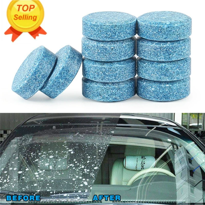 10x Car wiper tablet Window Glass Cleaning Cleaner Accessories for Mercedes Benz W210 W124 AMG W202 S500 IAA C450 C350 A45