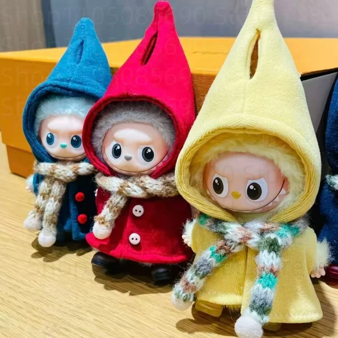 Ubranka dla Labubu 4.0 The Monsters Pin for Love Series Doll Elf Cloak Dress Up Clothing for Labubu V4 Doll Clothing Outfit Accessories