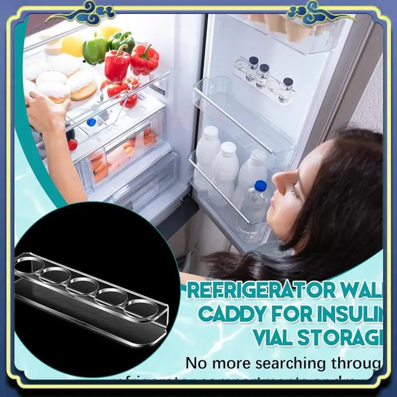 

A56P-Vial Holder Insulin Storage Case For Fridge Compatible With U-100 Vials Insulin Vial Holder