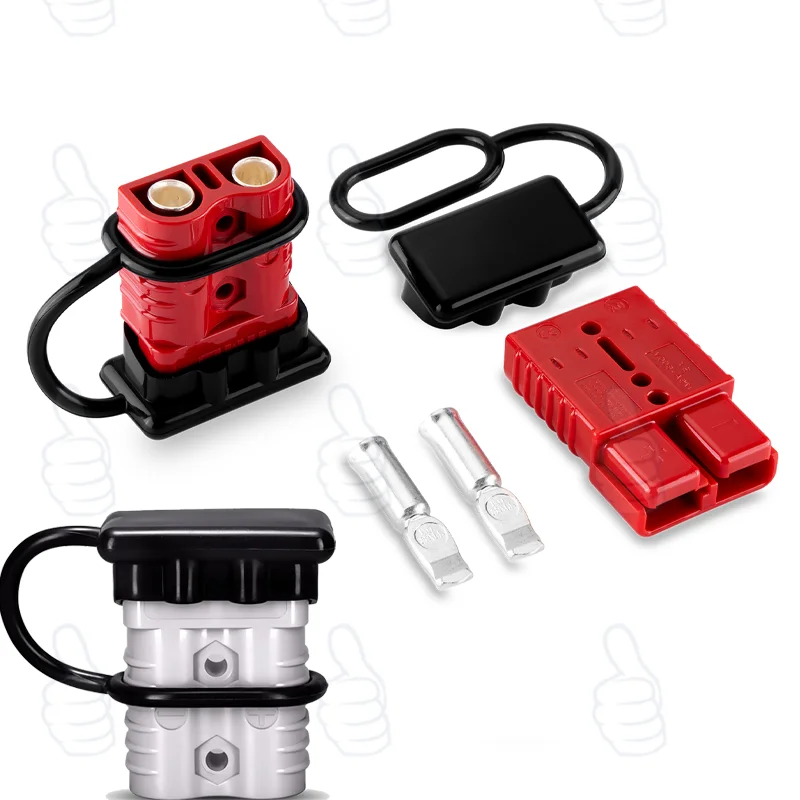 Copper Contact Power Connectors Accessories  Handle Soft Rubber Dust Cover 40A 50A 120A 175A 350A 600V