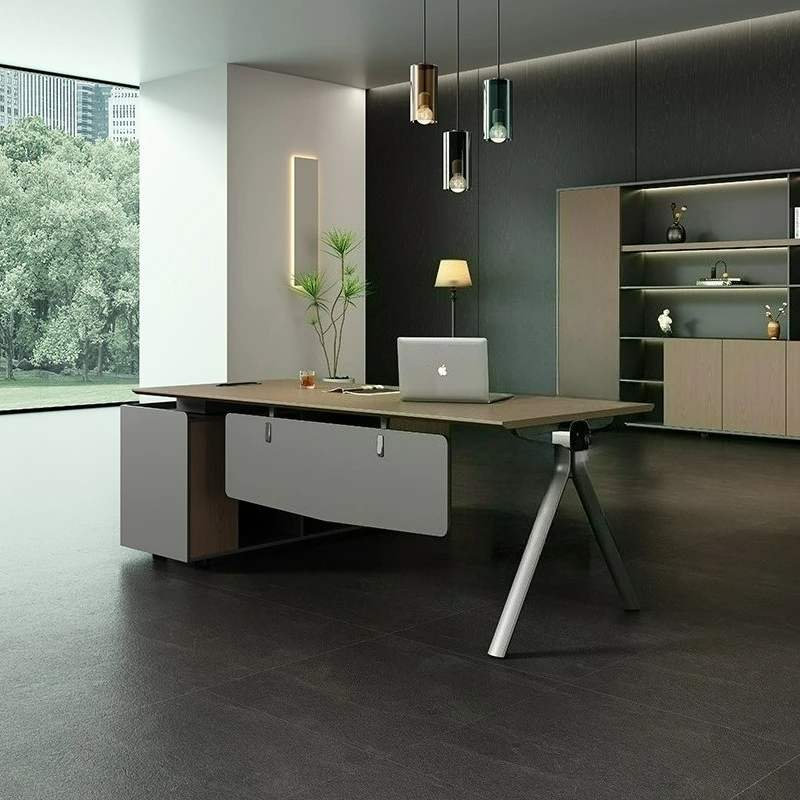 Desk Manager Desk Simple Modern Office Light Luxury Boss Desk, for: XIMI-04