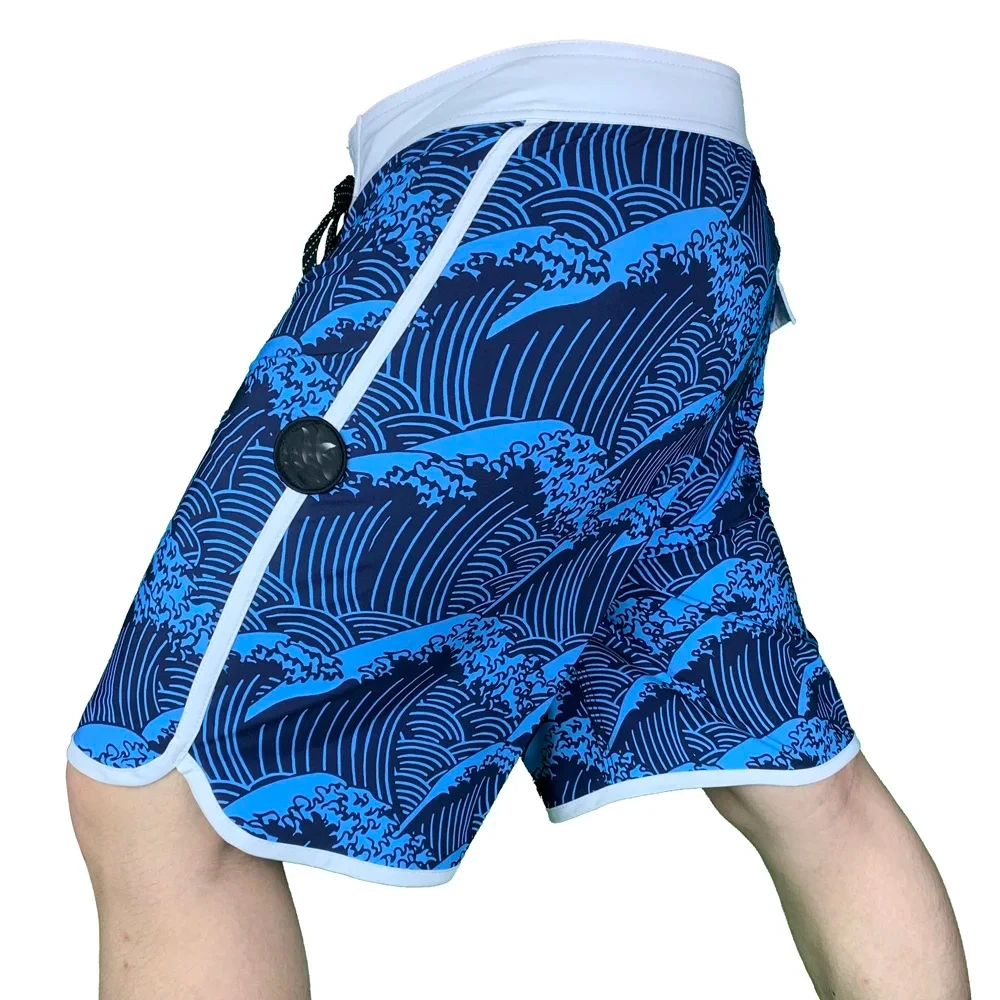 Top Qualität männer BoardShorts Gym Fitness Bermuda Schnell Trocknend Wasserdicht Strand Surf Kurze Hosen Taschen Training Shorts Großhandel