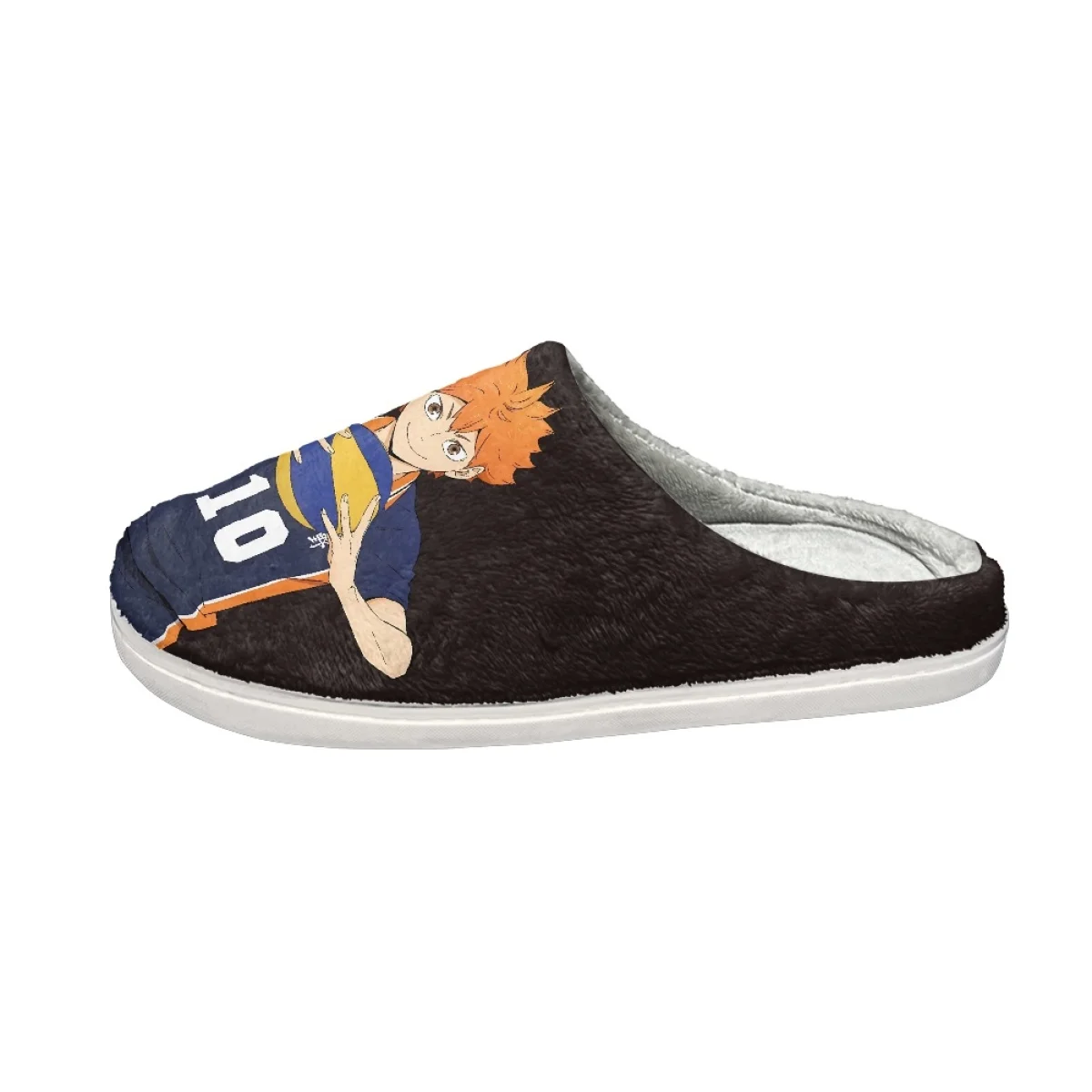 Haikyuu Winter House Warm Cotton Slippers Cartoon Women Men Indoor Bedroom Warm Footwear Dropshipping Non-Slip Couple Home Shoes