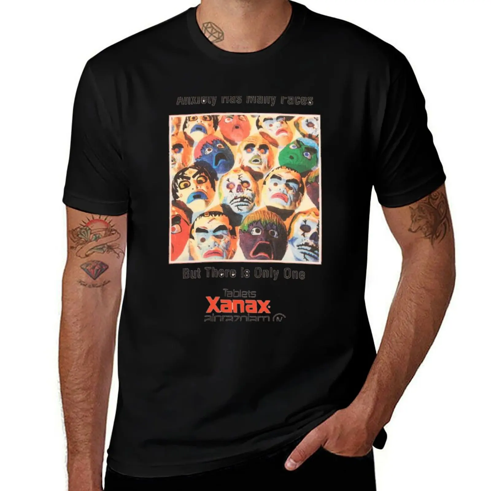 Xanax has many faces T-Shirt man t shirt designer T-Shirt