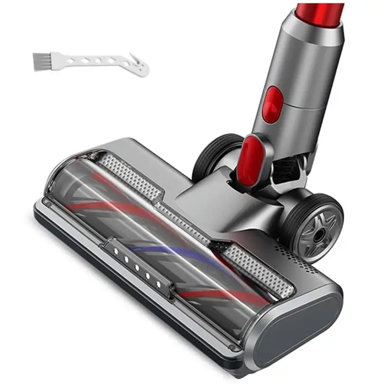 A93E-Hardwood Floor Attachment For Dyson V7 V8 V10 V11 V15 Vacuum Cleaners Parts With LED Headlights Roller Brush Head