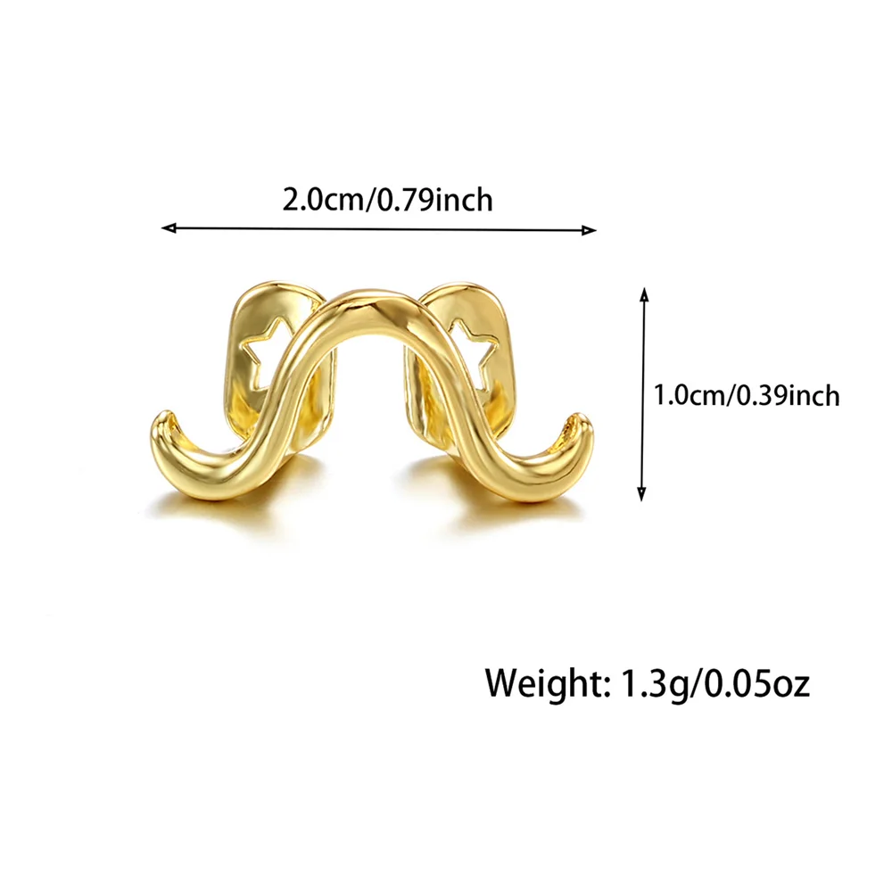 1PC Single Star Pattern Iced Out Teeth Grillz Removable Dental Grills Teeth Punk Teeth Caps For Men Women Jewelry