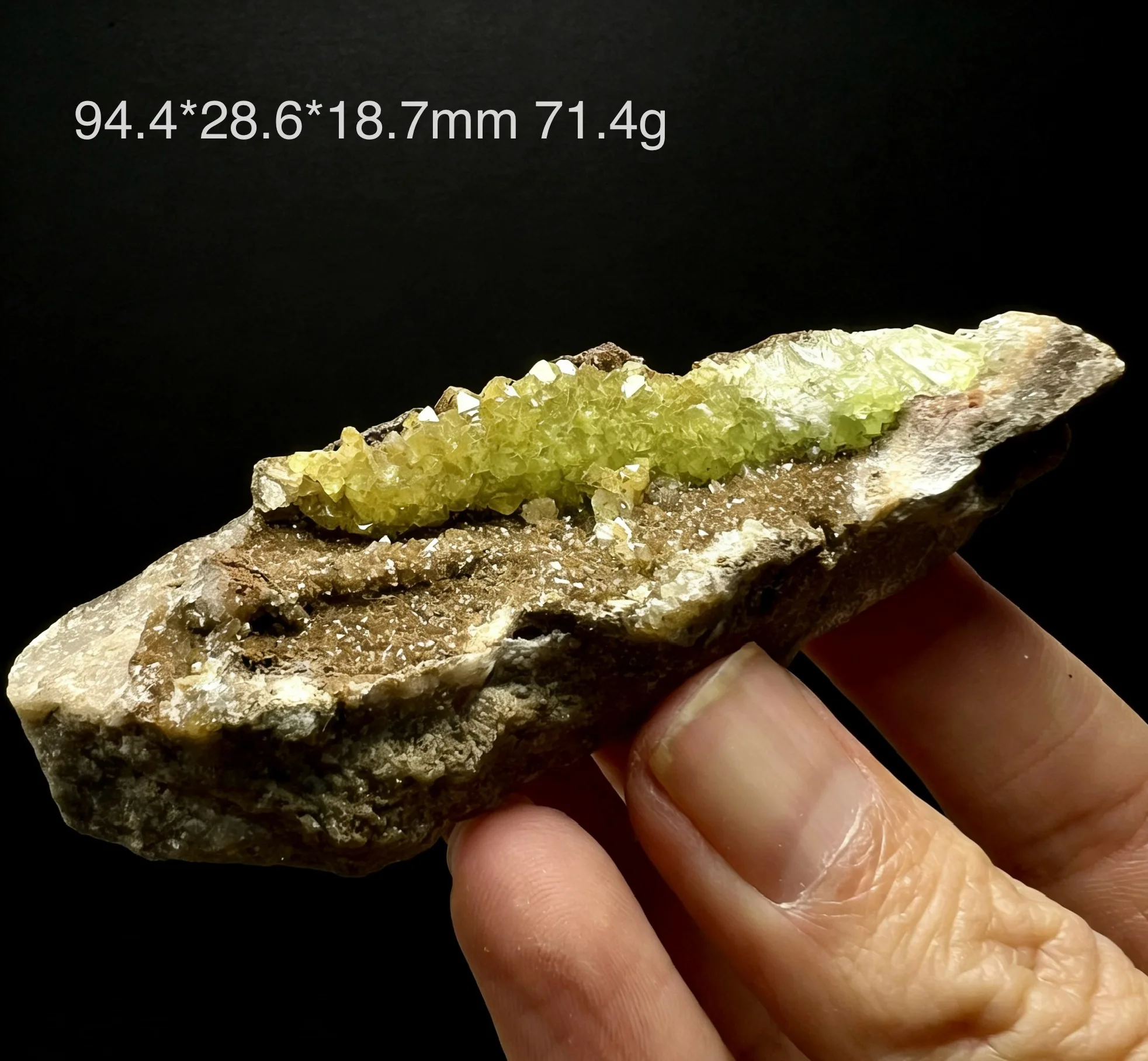 Natural Adamite Mineral Specimen Mexico  Yellow-Green Crystal Rare Healing Energy Stone for Collection Home Decor Gift