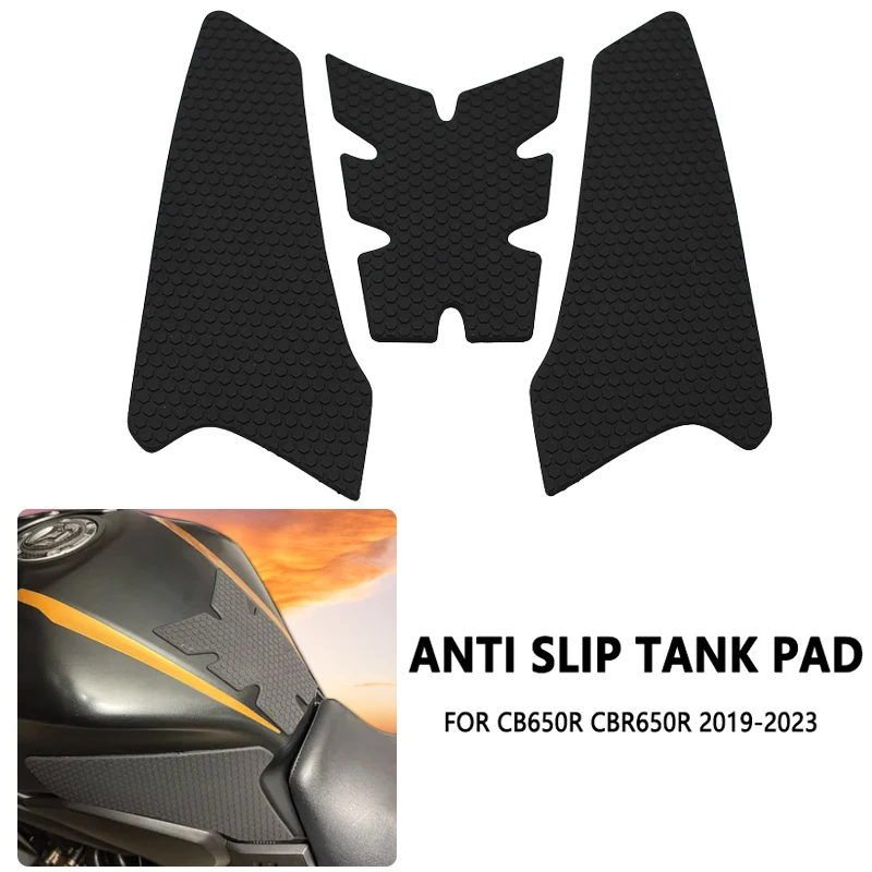 

Подходит для HONDA CB650R CBR650R CB 650R CBR 650R 2019 2020 2021 2022 2023 мотоциклетная противоскользящая защитная наклейка на топливный бак