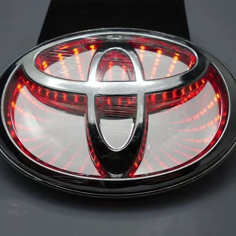 3d Auto Grille Kofferbak Logo Led Licht Retrofit Voor Toyota Corolla Reiz Prado Yaris Landcruis Camry Vios Highlander Lvalon