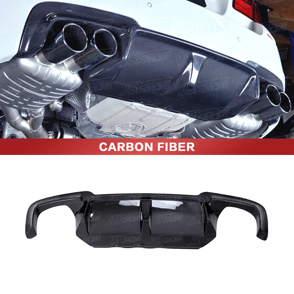 3 D Style Real Carbon Fiber Rear Diffuser For Bmw 5 Series F10 M5 2012-2016