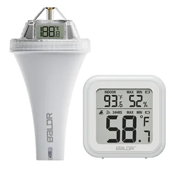 Pool Thermometer Floating Easy Read Digital Swimming Pool Thermometer Wireless Water Temperature Gauge for Pool/Tub/Fish Tank