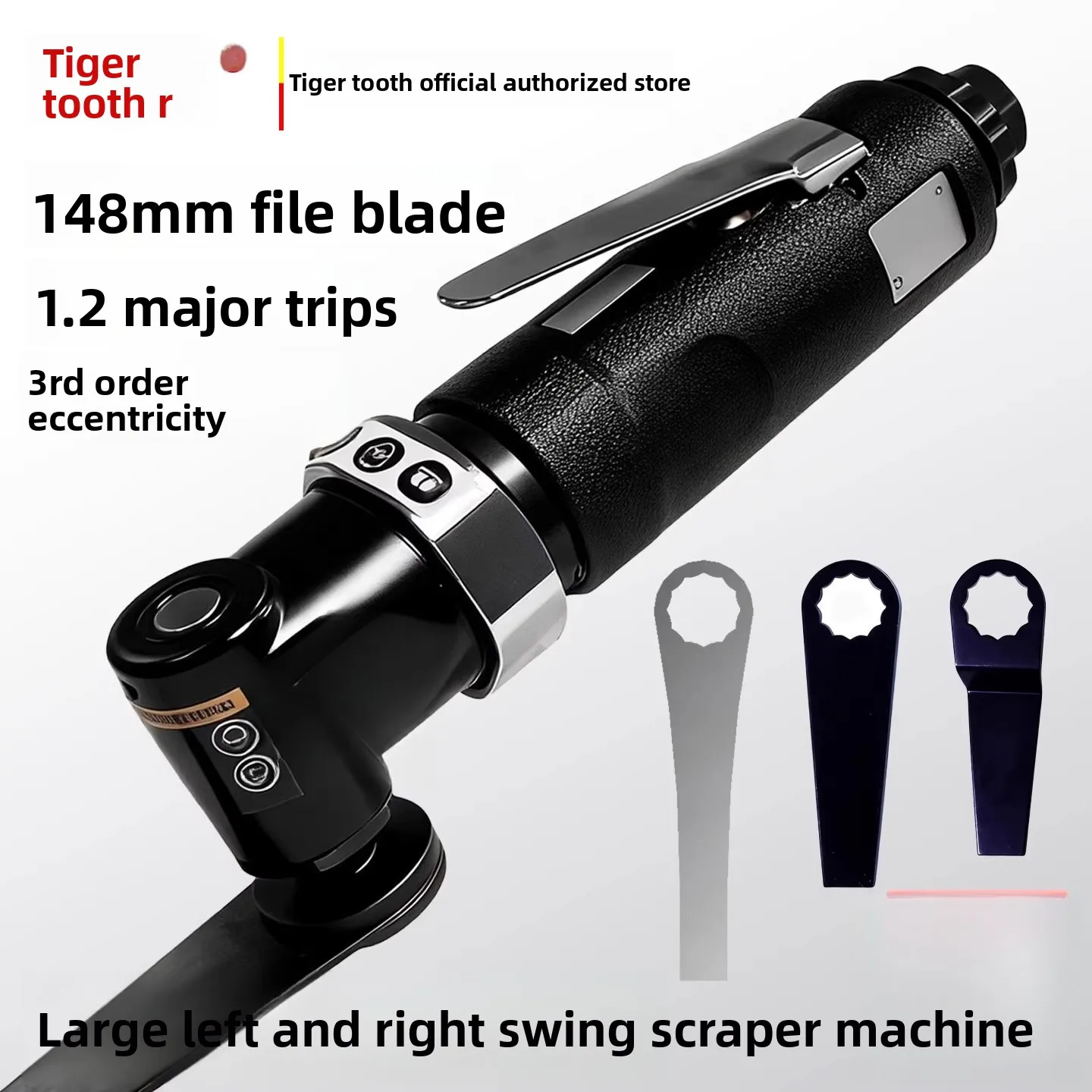 Tiger Tooth Gt3210N Right-Angle Powerful Side-To-Side Oscillating Pneumatic Scraper File Grinder for Model Finishing