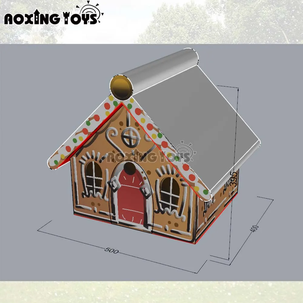 Giant Inflatable Christmas House Tent 4x3m with Blower for Holiday Event Advertising Outdoor Party Decoration