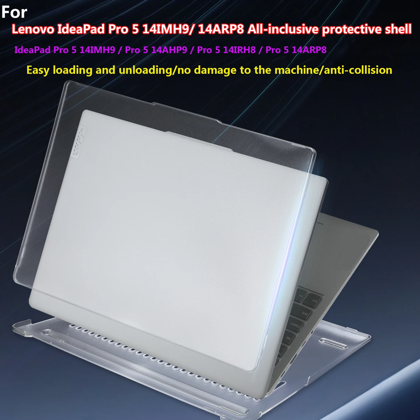 

For 2024 2023 Lenovo IdeaPad Pro 5 14IMH9 AHP9 14IRH8 ARP8 transparent anti-drop protective shell 14inch anti-scratch hard shell