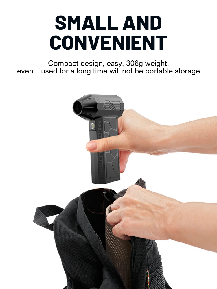 Mini Turbo Jet Fan 130000 RPM Strong Winds 50m/s Turbo Violent Fan Powerful Blower Handheld Duct Fan Air Duster Blower